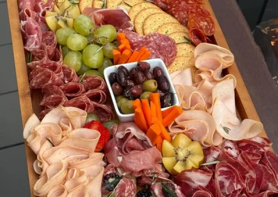 Spanish cured meat and artisan cheese grazing board catering in Fort Lauderdale