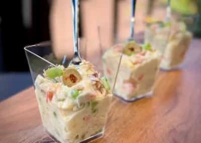 Traditional Spanish potato salad ensaladilla rusa tapas catering in Broward