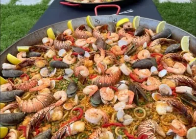 Premium lobster and seafood paella catering in West Palm Beach